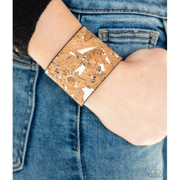 Cork Congo White Bracelet